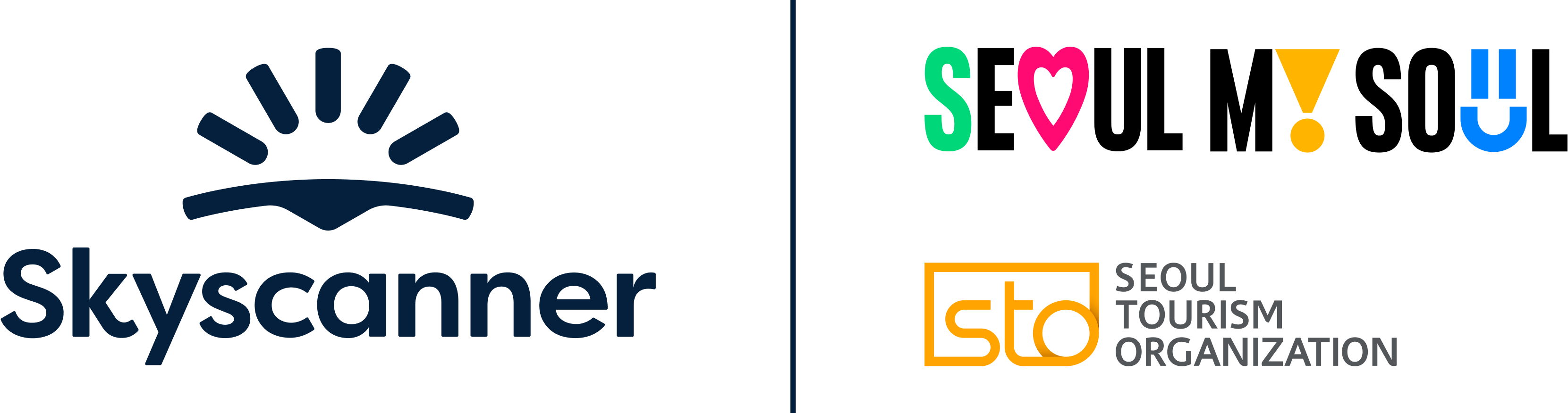 Skyscanner 與合作夥伴標誌組合