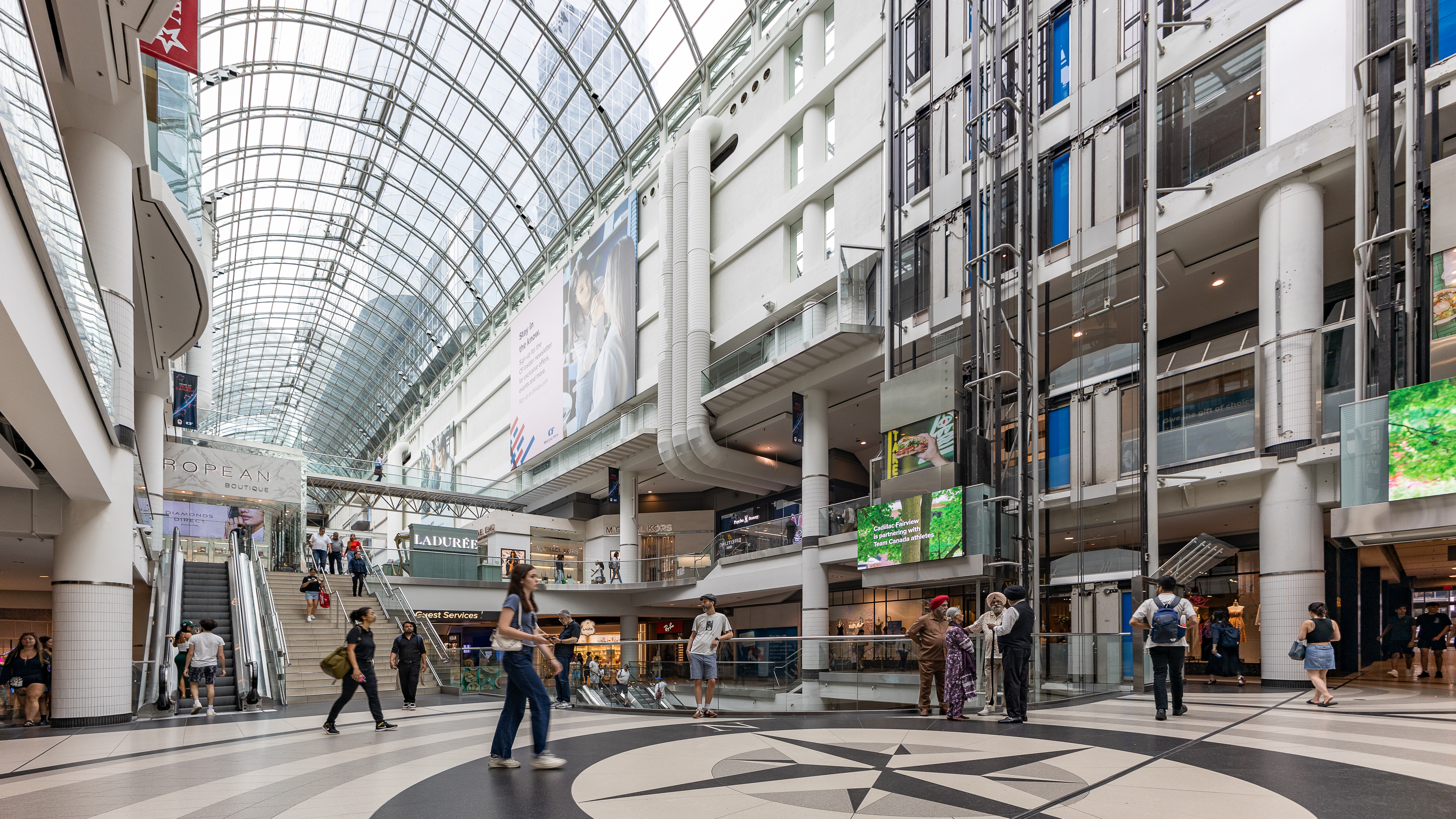 Interior of the Toronto Eaton Centre