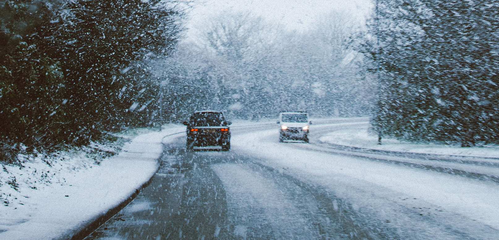 Road in snowy conditions